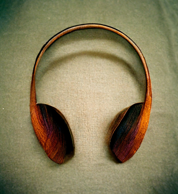 Wooden headphones