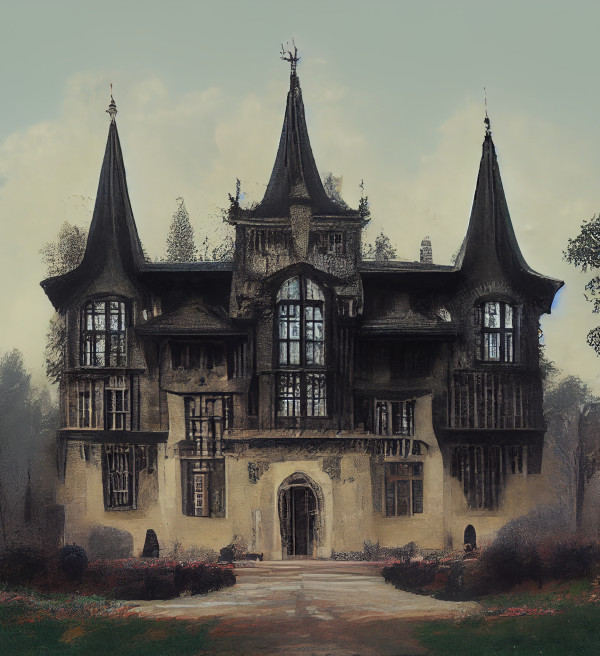 Gothic manor house