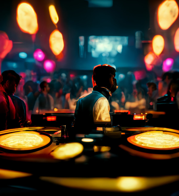 DJ in nightclub