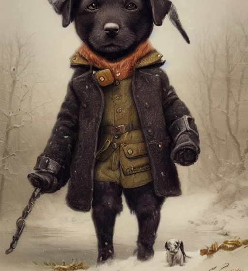 Labrador puppy on an adventure