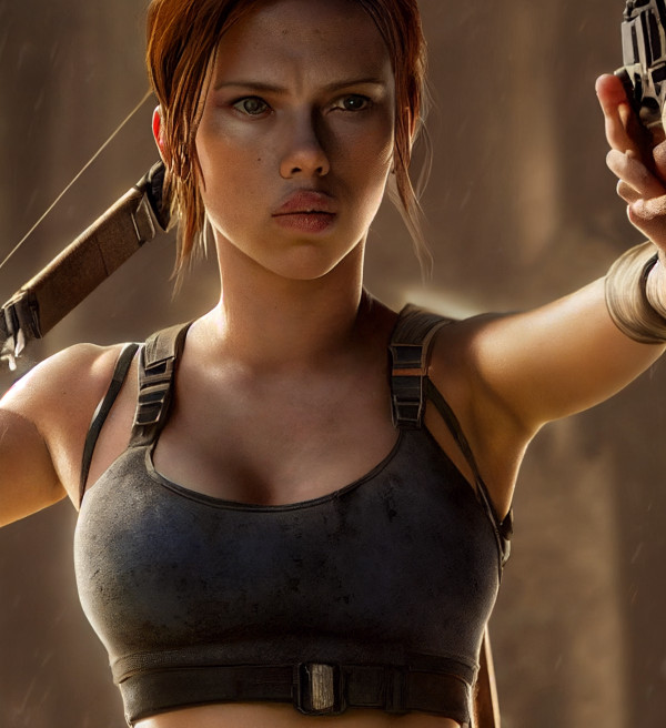 Scarlett Johansson as Tomb Raider