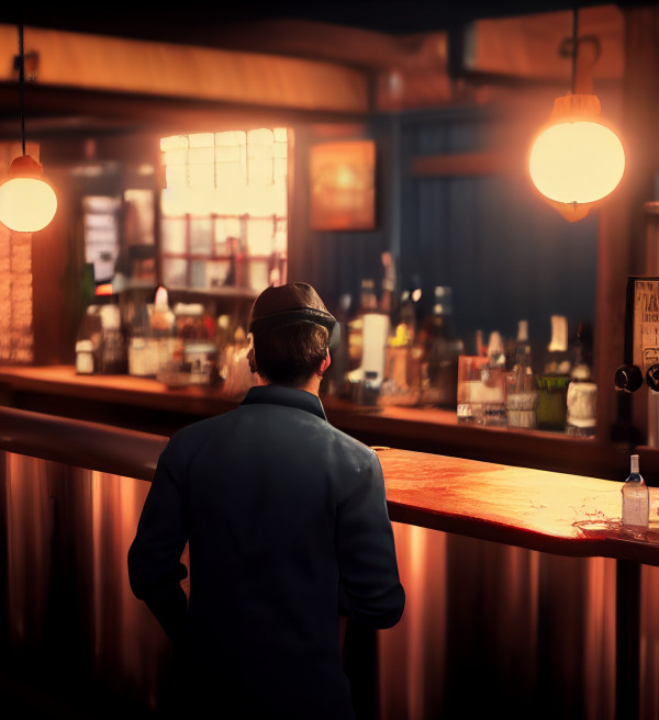 Man in a bar