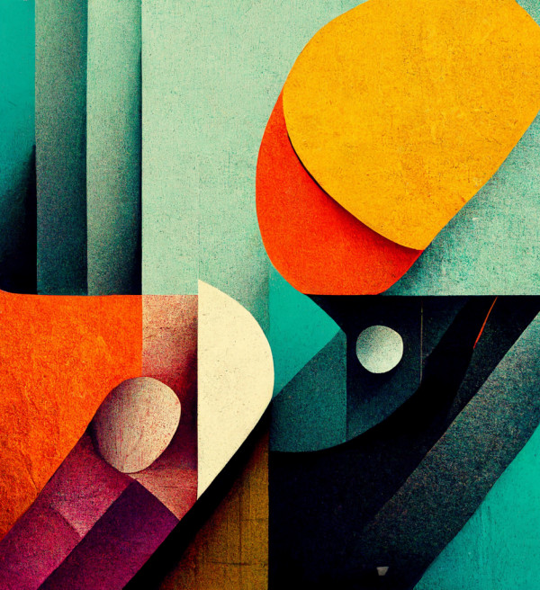 Abstract art shapes
