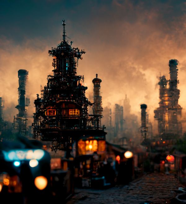 Steampunk village