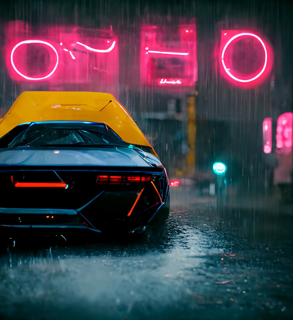 Lambo in the rain Lambo in the rain