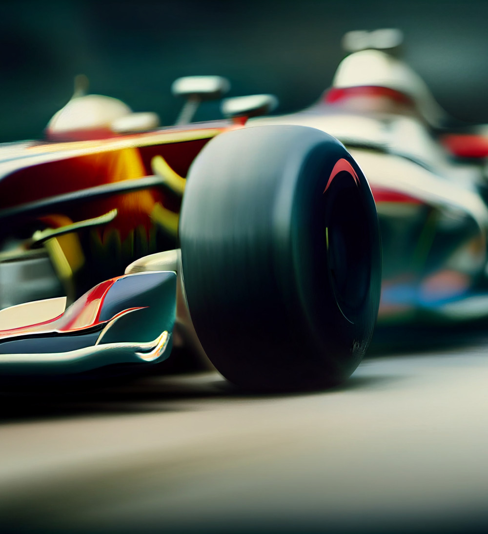 F1 car, upclose wheel F1 car, upclose wheel